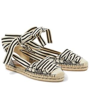 Zimmerman Striped Lace Up Espadrille